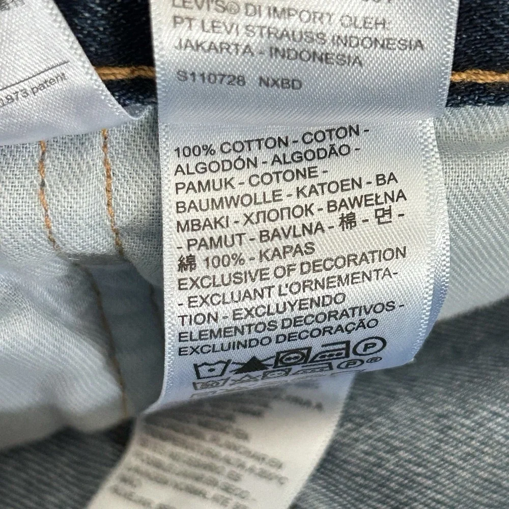 Levi's 505 Regular Fit Jeans Men's W34 L32 Medium Wash Straight Leg Denim